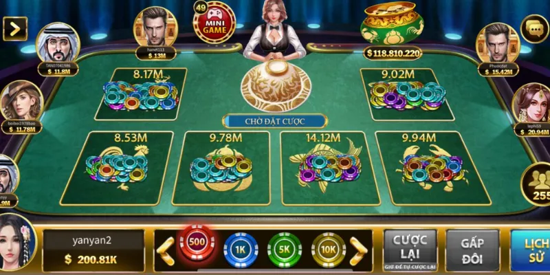 Cách chơi và hình thức đặt cược trong bầu cua