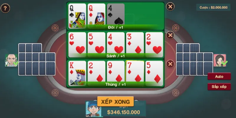 Một số bộ bài và thứ tự trong Mậu Binh