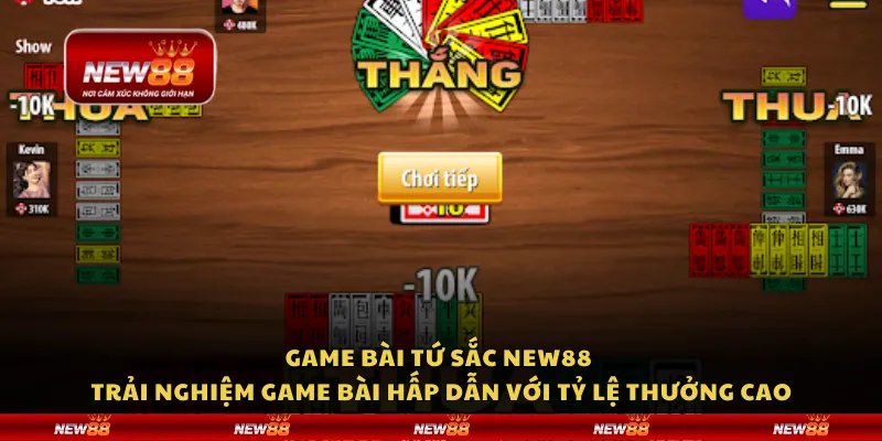 Game bài tứ sắc New88 – Trải nghiệm game bài hấp dẫn với tỷ lệ thưởng cao